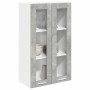 Mueble colgante con puerta Riga Gris Concreto 60 x 31 x 100 cm en Armarios de cocina | Comprar online en Foru.es