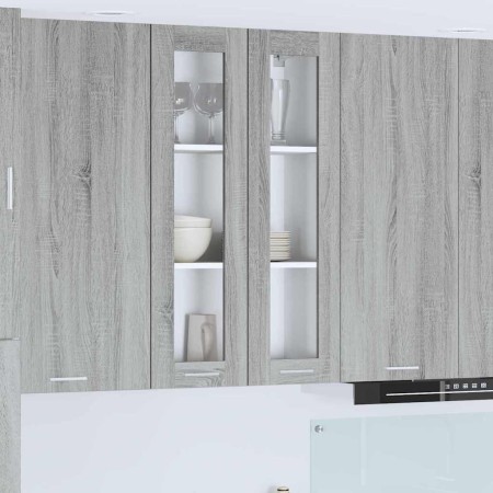 Mueble colgante con puerta Riga Gris Sonoma 60 x 31 x 100 cm en Armarios de cocina | Comprar online en Foru.es