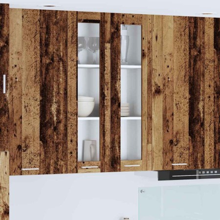 Mueble colgante con puerta Riga Madera vieja 60 x 31 x 100 cm en Armarios de cocina | Comprar online en Foru.es