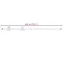 Kit herrajes para puertas correderas de acero blanco 183 cm by vidaXL, Door items - Ref: Foro24-151705, Price: 91,37 €, Disco...