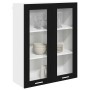 Mueble colgante con puerta Riga Roble Negro 80 x 31 x 100 cm en Armarios de cocina | Comprar online en Foru.es