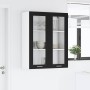 Mueble colgante con puerta Riga Roble Negro 80 x 31 x 100 cm en Armarios de cocina | Comprar online en Foru.es