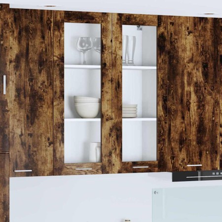 Mueble colgante con puerta Riga Roble ahumado 80 x 31 x 100 cm en Armarios de cocina | Comprar online en Foru.es