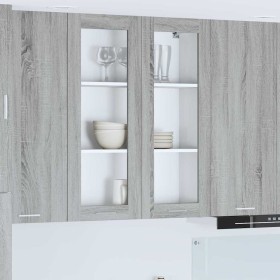 Mueble colgante con puerta Riga Gris Sonoma 80 x 31 x 100 cm en Armarios de cocina | Comprar online en Foru.es
