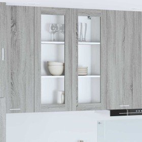Mueble colgante con puerta Riga Gris Sonoma 80 x 31 x 100 cm en Armarios de cocina | Comprar online en Foru.es
