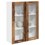 Mueble colgante con puerta Riga Madera vieja 80 x 31 x 100 cm en Armarios de cocina | Comprar online en Foru.es