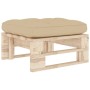 Otomana de jardín de palets madera de pino impregnada de vidaXL, Sofás modulares de exterior - Ref: Foro24-3066460, Precio: 6...