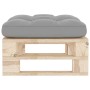 Otomana de jardín de palets madera de pino impregnada de vidaXL, Sofás modulares de exterior - Ref: Foro24-3066459, Precio: 6...