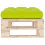 Otomana de jardín de palets madera de pino impregnada de vidaXL, Sofás modulares de exterior - Ref: Foro24-3066467, Precio: 6...