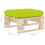 Otomana de jardín de palets madera de pino impregnada de vidaXL, Sofás modulares de exterior - Ref: Foro24-3066467, Precio: 6...