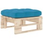 Otomana de jardín de palets madera de pino impregnada de vidaXL, Sofás modulares de exterior - Ref: Foro24-3066461, Precio: 6...