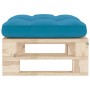 Otomana de jardín de palets madera de pino impregnada de vidaXL, Sofás modulares de exterior - Ref: Foro24-3066461, Precio: 6...