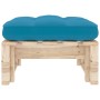 Otomana de jardín de palets madera de pino impregnada de vidaXL, Sofás modulares de exterior - Ref: Foro24-3066461, Precio: 6...