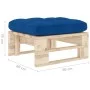 Garden ottoman made of impregnated pine wood pallets by vidaXL, Modular outdoor sofas - Ref: Foro24-3066466, Price: 60,28 €, ...