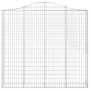 Cestas de gaviones 4 uds forma de arco hierro 200x30x180/200 cm de vidaXL, Maceteros y jardineras - Ref: Foro24-3145516, Prec...