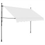 Toldo manual retráctil con LED crema 250 cm en Toldos | Comprar online en Foru.es