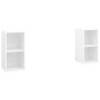 Muebles para TV 2 uds madera de ingeniería blanco 72x35x36,5 cm en Muebles TV | Comprar online en Foru.es