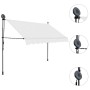 Toldo manual retráctil con LED crema 250 cm en Toldos | Comprar online en Foru.es