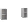 Muebles de salón de pared 2 pzs madera ingeniería gris hormigón en Muebles TV | Comprar online en Foru.es