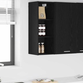 Mueble colgante Riga Roble Negro 30 x 29,5 x 80 cm en Armarios de cocina | Comprar online en Foru.es