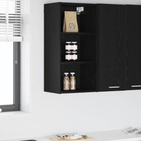 Mueble colgante Riga Roble Negro 40 x 29,5 x 80 cm en Armarios de cocina | Comprar online en Foru.es