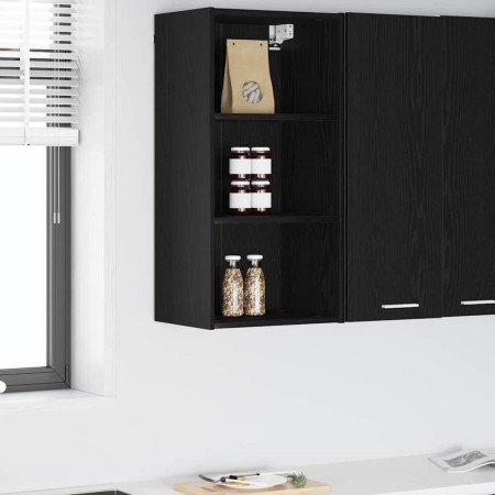 Mueble colgante Riga Roble Negro 40 x 29,5 x 80 cm en Armarios de cocina | Comprar online en Foru.es