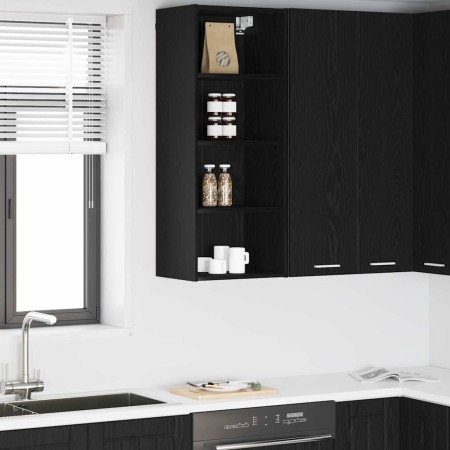 Mueble colgante Riga Roble Negro 40 x 29,5 x 100 cm en Armarios de cocina | Comprar online en Foru.es