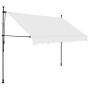 Toldo manual retráctil con LED crema 300 cm en Toldos | Comprar online en Foru.es