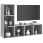 Muebles de salón 2 piezas madera ingeniería gris hormigón en Muebles TV | Comprar online en Foru.es
