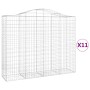 Cestas gaviones 11 uds forma de arco hierro 200x50x160/180 cm de vidaXL, Maceteros y jardineras - Ref: Foro24-3145712, Precio...