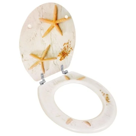 Asiento inodoro WC MDF tapa de estrellas de mar de vidaXL, Asientos de inodoros y bidés - Ref: Foro24-140805, Precio: 43,92 €...