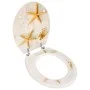 Asiento inodoro WC MDF tapa de estrellas de mar de vidaXL, Asientos de inodoros y bidés - Ref: Foro24-140805, Precio: 43,92 €...