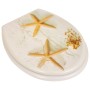 Asiento inodoro WC MDF tapa de estrellas de mar de vidaXL, Asientos de inodoros y bidés - Ref: Foro24-140805, Precio: 44,89 €...