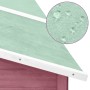 Conejera de exterior con corredor madera de abeto moca y blanco de vidaXL, Jaulas y habitáculos para animales pequeños - Ref:...