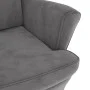 Sillón orejero y taburete de terciopelo gris claro de vidaXL, Sillones - Ref: Foro24-3115931, Precio: 265,39 €, Descuento: %