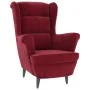 Ohrensessel und Hocker aus rotem Samt von vidaXL, Sessel - Ref: Foro24-3115936, Preis: 287,64 €, Rabatt: %