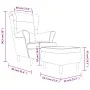 Ohrensessel und Hocker aus rotem Samt von vidaXL, Sessel - Ref: Foro24-3115936, Preis: 287,64 €, Rabatt: %