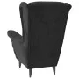 Sillón orejero y taburete de terciopelo gris oscuro de vidaXL, Sillones - Ref: Foro24-3115932, Precio: 265,53 €, Descuento: %