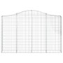 Cestas de gaviones 4 uds forma de arco hierro 200x30x120/140 cm de vidaXL, Maceteros y jardineras - Ref: Foro24-3145453, Prec...
