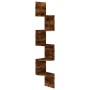Estante de esquina de pared madera ingeniería roble ahumado de vidaXL, Estantes y estanterías - Ref: Foro24-326839, Precio: 3...