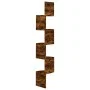 Estante de esquina de pared madera ingeniería roble ahumado de vidaXL, Estantes y estanterías - Ref: Foro24-326839, Precio: 3...