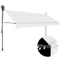 Toldo manual retráctil con LED crema 350 cm en Toldos | Comprar online en Foru.es