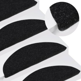 Alfombrilla autoadhesiva de escalera 10 uds negro 56x17x3 cm de vidaXL, Alfombrillas para escalones - Ref: Foro24-355254, Pre...