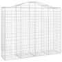 Cestas de gaviones 7 uds forma de arco hierro 200x50x160/180 cm de vidaXL, Maceteros y jardineras - Ref: Foro24-3145708, Prec...