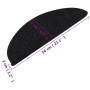 Alfombrilla autoadhesiva de escalera 10 uds negro 56x17x3 cm de vidaXL, Alfombrillas para escalones - Ref: Foro24-355254, Pre...