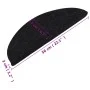 Alfombrilla autoadhesiva de escalera 10 uds negro 56x17x3 cm de vidaXL, Alfombrillas para escalones - Ref: Foro24-355254, Pre...
