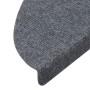 Alfombrillas autoadhesivas escalera 10 uds gris 65x22,5x3,5 cm de vidaXL, Alfombrillas para escalones - Ref: Foro24-355257, P...