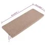 Alfombrillas autoadhesivas de escalera 15 uds 65x24,5x3,5 cm de vidaXL, Alfombrillas para escalones - Ref: Foro24-343476, Pre...