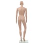 Maniquí femenino con base de vidrio beige 180 cm de vidaXL, Maniquís - Ref: Foro24-142930, Precio: 161,21 €, Descuento: %