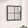 Espejo de pared metal negro 40x40 cm de vidaXL, Espejos - Ref: Foro24-342204, Precio: 42,31 €, Descuento: %